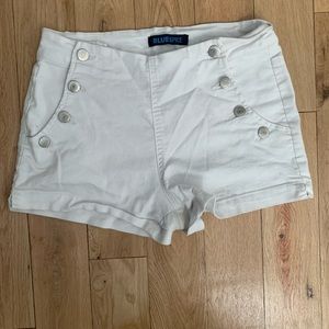 White Sailor mini Shorts